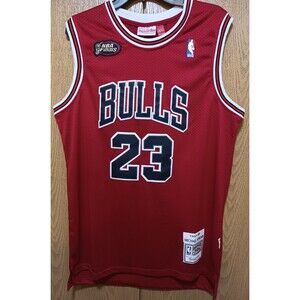 Michael Jordan (Mitchell/Ness)-(Bulls)-(Red)-(Jersey)-(New Condition)-(XL)-$105